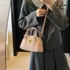 Bolsa Bowling Maillard da Moda para Mulheres, Novo Modelo 2025, Bolsa Transversal com Acabamento de Luxo, Bolsa de Ombro para o Dia a Dia, Bolsa de Mão