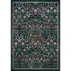 Tapete de Base Lavável com Estampa Floral Americana em Falso Cashmere para Sala de Estar, Tapete Antiderrapante de Cobertura Total para Sofá e Mesa de Centro, Tapete Resistente a Manchas para Quarto ao Lado da Cama