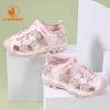 Sandalias Cerradas Camkids Seleccionadas Cuidadosamente para Niños Verano 2026 Moda Floral con Velcro para Niñas Pequeñas Zapatos de Playa