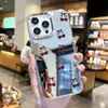 Popular Diseño de Cerezas de Pantalla Completa Estilo Japonés y Coreano Adecuado para iPhone 16, Funda Dura Antideslizante de Cobertura Total, Hermosa Funda de Teléfono con Agujero Grande para Apple 17