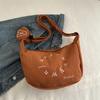 Bolso bandolera de moda con letras para combinar con todo para mujer 2024 nuevo casual de pana de gran capacidad para el hombro tipo dumpling