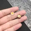 60 gotas cor de óleo flor pequena margarida rosa cereja pingente diy liga acessórios de joia transfronteiriço
