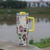 Taza de Coche de 40 oz Taza de Agua Sanrio Taza Labubu Gran Capacidad Termo de Acero Inoxidable 304 para Uso en Casa