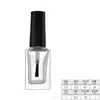Botella Transparente de Vidrio para Esmalte de Uñas con Pincel Cuadrada Redonda Botella de Pegamento para Uñas Pegamento para Esmalte de Uñas Botella para Sub-embotellado Botella de Muestra