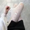 Calcetines de malla con lazo japonés JK, ultrafinos, transpirables, huecos, sexys, blancos, para mujer, moda ins