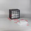 Caja de Cajones Tipo Clasificación Simple de Plástico con Múltiples Compartimentos para Piezas de Escritorio Organizador Duradero para Bloques de Construcción y Tornillos Gabinete de Almacenamiento Montado en Pared