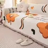 Funda de Sofá Todo Incluido, Toalla de Sofá de Gofre Anti-Arañazos de Gato, Universal para Todas las Estaciones, Alfombrilla Antideslizante, Manta