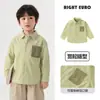 Chaqueta Camisa de Mezclilla para Niños Otoño 2026 Nuevo Estilo Primavera y Otoño Camisa Ropa Infantil Top para Niños Tendencia