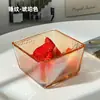 Estilo Ins Tigela Quadrada Pequena de Vidro Fresca Tigela para Sorvete Tigela para Sobremesa Tigela para Frutas Cereal Café da Manhã Tigela Pequena para Salada