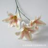 Simulação flor 3 cabeça fita lírio 3D impressão casamento auditório decoração flor parede falso flor tiro adereços fábrica atacado