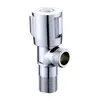 Válvula de Ángulo de Cobre al por Mayor Válvula Triangular de Acero Inoxidable 304 Válvula de Tres Vías para Inodoro Calentador de Agua Extendido Flujo Grande Válvula desviadora de Agua de 4 Puntos