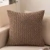 Fronha de veludo cotelê sem enchimento, capa de almofada com bolhas 3D para almofada de encosto de sofá da sala de estar em casa