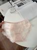 Ropa Interior Sexy de Satén con Encaje para Mujer, Entrepierna de Algodón Puro, Verano Fino Transpirable de Cintura Media, Calzones sin Costuras para Niñas