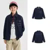 Camisa de Manga Larga Balabala para Niños Top de Mezclilla para Niños Nueva Colección Otoño 2026 para Niños Mayores Camisa de Algodón Puro Moderna