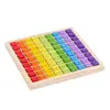 Bloques de Construcción de Mesa de Multiplicar Noventa y Nueve de Madera Juguetes Educativos de Aprendizaje de Educación Temprana para Niños Materiales Didácticos Tabla de Operaciones 99