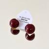 Pendientes de lujo de alta calidad color rojo año de nacimiento 2024 para mujer, pendientes retro estilo Hong Kong para otoño e invierno, pendientes elegantes