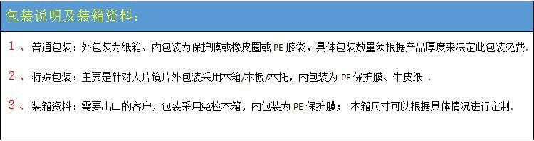 包装说明