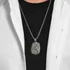 Collar de Acero de Titanio con Colgante de Gato Diosa Egipcia Antigua Bastet Cadena para Suéter Personalidad Nicho Hombres Retro Artístico