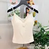 Novedades de principios de otoño: 3271, un camisón dulce y sexy de encaje con copas integradas y botones, un top interior ajustado para usar en capas