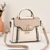 Bolsa Feminina Texturizada Novo Estilo Leve Luxo Moda Estampada Bolsa de Mão Feminina Celebridade da Internet Estilo Ocidental Esposa Bolsa de Ombro Transversal