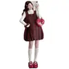 Vestido de Maternidad 2026 Nuevo Estilo Coreano Falda de Maternidad Petite Falda Tulipán Otoño Invierno Lindo Conjunto que Reduce la Edad