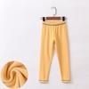 Calça térmica infantil Zhende de veludo dupla face com forro de veludo na parte de baixo, outono, inverno, para meninos e meninas, calça de aquecimento