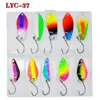 Lantejoulas Luya 10 2G/3G/5G Lantejoulas Luya anzol único isca artificial truta boca de cavalo isca de arremesso