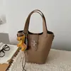 Bolso de Mano con Patrón de Lichi para Mujer, Nuevo Modelo Primavera 2026, Aspecto de Alta Gama, Adecuado para el Trabajo y los Viajes Diarios, Bolso de Hombro, Bolso Cruzado Tipo Cubo