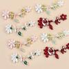 Botones de Plato Cheongsam, Botones de Gardenia China, Botones Duros Tejidos a Mano de Estilo Nacional, Accesorios Decorativos Retro de la Dinastía Han