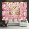 Nuevo Tela de Fondo de Temporada de Graduación Transfronteriza en Serie Rosa y Dorada para Decoración de Fiesta de Temporada de Graduación y Tela Colgante para Fondo de Foto