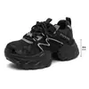 Tênis Dad Personalizado Casual 6cm Feminino 2026 Novo Solado Grosso Malha INS Respirável Para Pessoas Baixas Outono Confortável Sapatos Femininos
