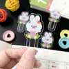 Marcador de Libros de Dibujos Animados para Mascotas Portamarcadores Mini Transparente Marcador Pequeño de Plástico con Forma Especial