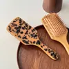 Peine Masajeador de Cojín de Aire con Parche de Acetato de Gama Alta, Peine Antiestático con Cojín de Aire para Masajear la Cabeza y Peinar el Cabello, Peine Grande Esponjoso