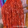 Natural de água doce marisco arroz contas tingidas buraco reto frisado pulseira colar semi-acabado artesanal diy jóias acessórios atacado