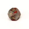 Dados Poliedros de Pedra de Sangue Africana Natural Dados com Números Esculpidos Jogo de Mesa Dnd Conjunto de Sete Peças Z09