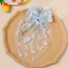 Pinza para el pelo con lazo para niños Accesorios para el pelo de niña Tocado Malla de cinta de doble capa con lazo 3D Pinza para el pelo de fotografía