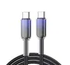 Venda Quente de Fábrica 60W Tipo Cristal de Gelo Type-C Carregamento Super Rápido Adequado para Apple 14/15 Cabo Trançado Cabo de Carregamento Rápido Pd27W