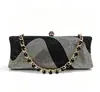 Bolsa de noite vintage transfronteiriça, totalmente adornada com strass, clutch para senhoras