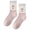 Calcetines Transfronterizos para Mujer, Calcetines de Media Caña, Gruesos y Cálidos, Calcetines Largos Lindos Estilo Japonés, Calcetines de Invierno para Piso, Calcetines Retro de Rizo Jacquard