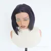 Peluca nueva de encaje completo 13*4 estilo europeo y americano, corte bob para mujer, morado oscuro, estilo corto de verano, en stock en la fábrica