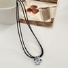 Collar con colgante de mariposa colorida de estilo chino retro, cadena de clavícula zen china única, collar simple de alto sentido