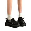 Sapatos de Couro de Plataforma com Cadarço Estilo Britânico Retrô Versátil Femininos 2025 Primavera Nova Chegada Vestido Mary Jane Sapatos Solteiros