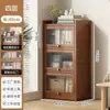 Estante de armazenamento para livros, estante autoportante, armário de armazenamento embutido na parede para uso doméstico na sala de estar, armário à prova de poeira sem madeira maciça