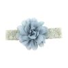 Tiara Transfronteiriça de Ponto para Meninas Flor de Chiffon Mais Vendida Europeia e Americana com Renda Elástica Faixa de Cabelo Infantil Tiara 18 Cores