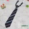 Nueva Corbata JK Fresca de Primavera/Verano para Hombre y Mujer con Rayas Diagonales Estudiante Escolar Cremallera Corbata Perezosa Venta al por Mayor