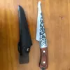 Cuchillo de Carnicero Forjado, Cuchillo para Huesos de Acero Inoxidable, Cuchillo para Cortar Carne con Cabeza de Acero Tallada, Cuchillo Pelador, Cuchillo para Sacrificar Cerdos, Cuchillo Divisor