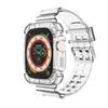 Correa Transparente de Una Pieza Estilo Glaciar Adecuada para Apple Watch Ultra3 49mm Pulsera de TPU