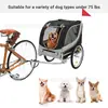 Remolque para mascotas de jardín al aire libre personalizado de fábrica para perros pequeños, remolque para perros para paseos al aire libre, remolque para bicicletas, Europeo
