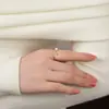 Anillo de Perla de Agua Dulce Zhuji para Mujer, Nicho de Gama Alta, Simple, Versátil, Moderno y Anillo Abierto Ajustable Personalizado