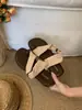 Chinelos de Tira de Seda com Estampa de Leopardo, Bico Redondo e Aberto, para Mulheres, Planos Versáteis para Uso Externo, Chinelos Franceses de Férias